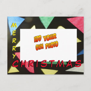 Navidades DE Vidrio Manchado AGREGAN TU POSTAL DE