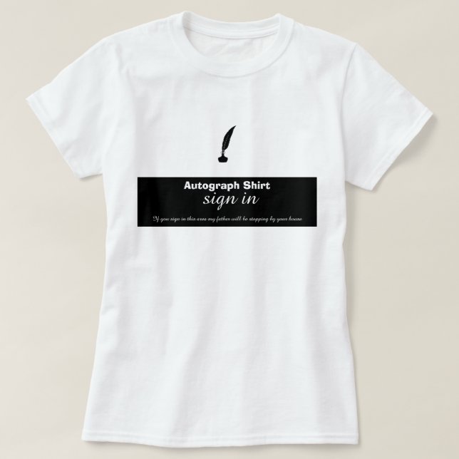 NAVIDADES de vuelta a la CAMISETA DE AUTOGRAFÍA es (Diseño del anverso)