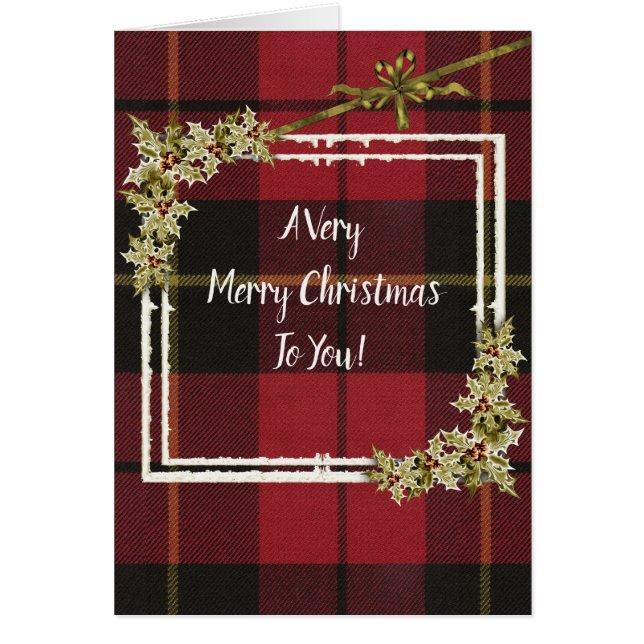 Navidades de Wallace Red Weathered Tartan (Frente)