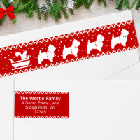 Navidades de West Highland Terriers Sleigh Dogs