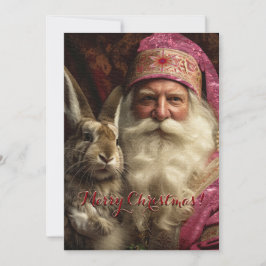 Navidades de Whiskers Pink Santa Claus