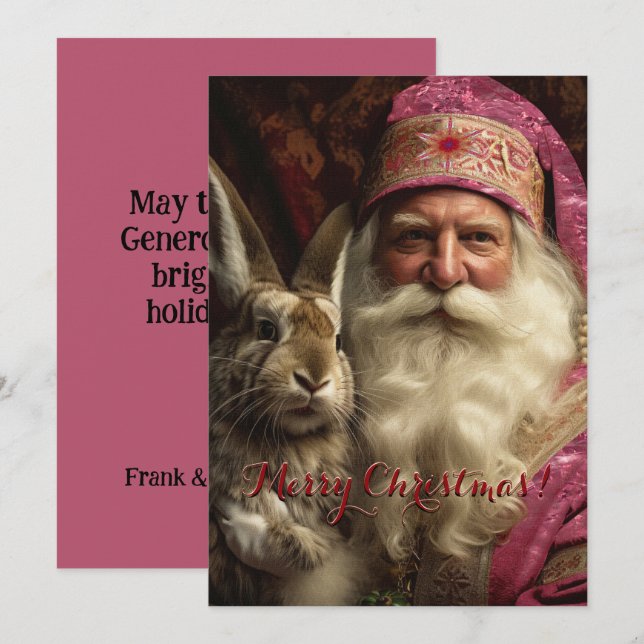 Navidades de Whiskers Pink Santa Claus (Anverso / Reverso)