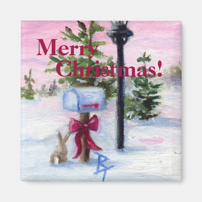 ¡Navidades de Winter Wonderland! Imán (Frente)