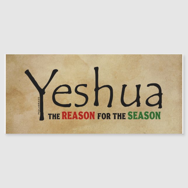 Navidades de Yeshua (Jesús) Razón de la temporada (Anverso)