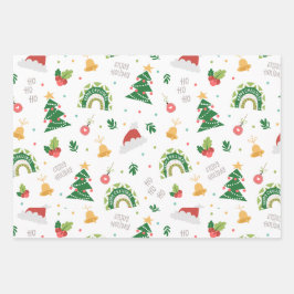 Navidades decoración colorida envolver papel