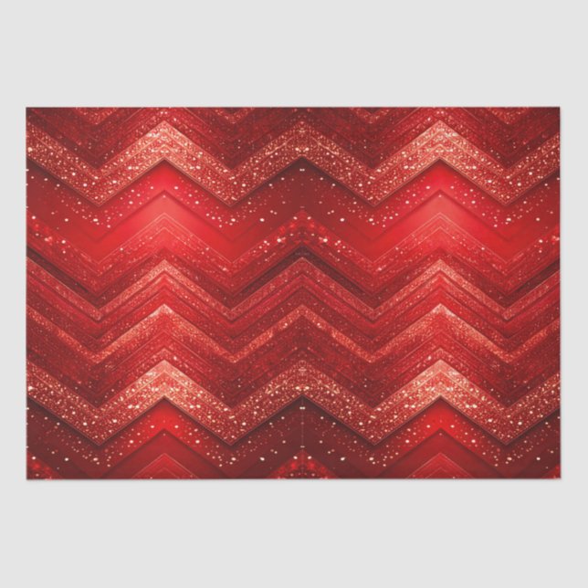 Navidades decorativos rojos brillan papel de té na (Anverso)