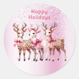 Navidades Deer Pegatina