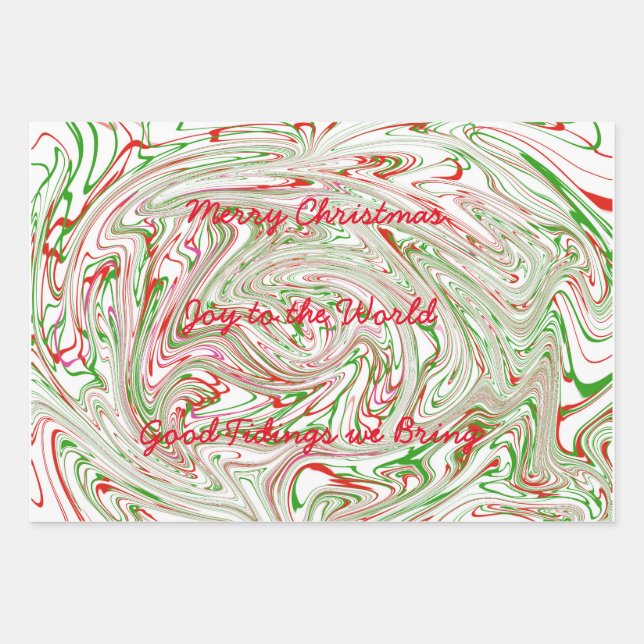 Navidades deformando hoja de papel (Anverso)