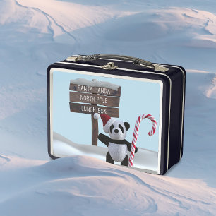 Navidades del Cute Panda Bear North Pole Kids