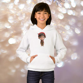 Navidades del Día duro Chica Elf Hoodie