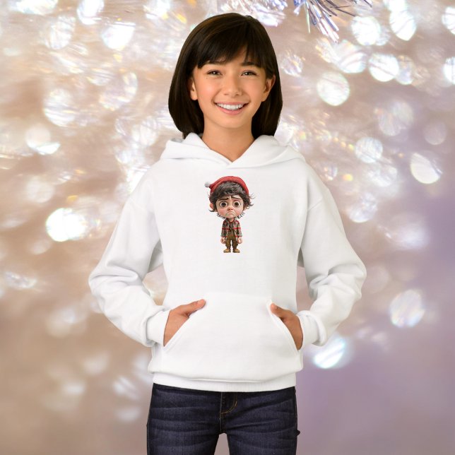 Navidades del Día duro Chica Elf Hoodie (Subido por el creador)
