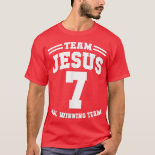 Navidades del equipo de camisetas cristianos Jesús