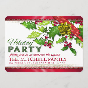 Navidades del feriado Ivy celebran invitación