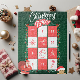 Navidades del Festival Verde Bingo Jigsaw Puzzle