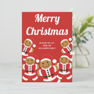 Navidades del Gingerbread Santa Holiday