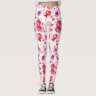 Navidades del Gnome Rojo Mujeres Leggings