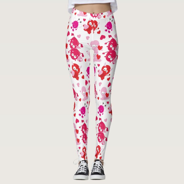 Navidades del Gnome Rojo Mujeres Leggings (Anverso)