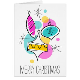 Navidades del grupo de baubles de árbol retro vert