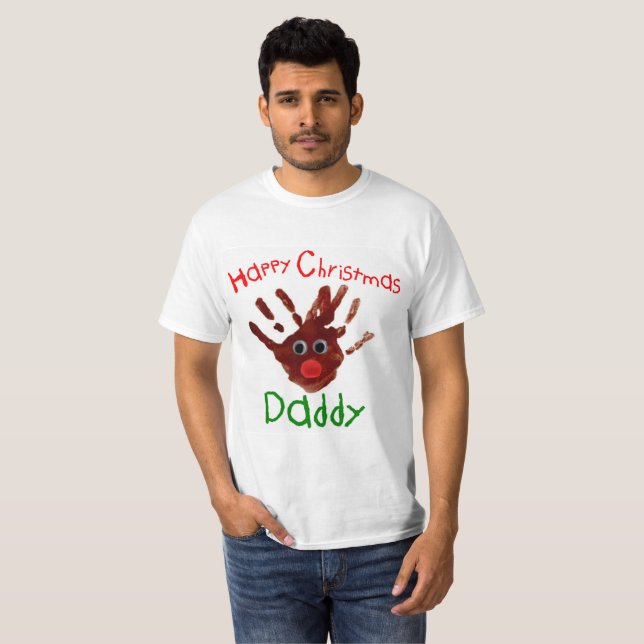 Navidades del niño con la camiseta Rudolph reind (Anverso completo)