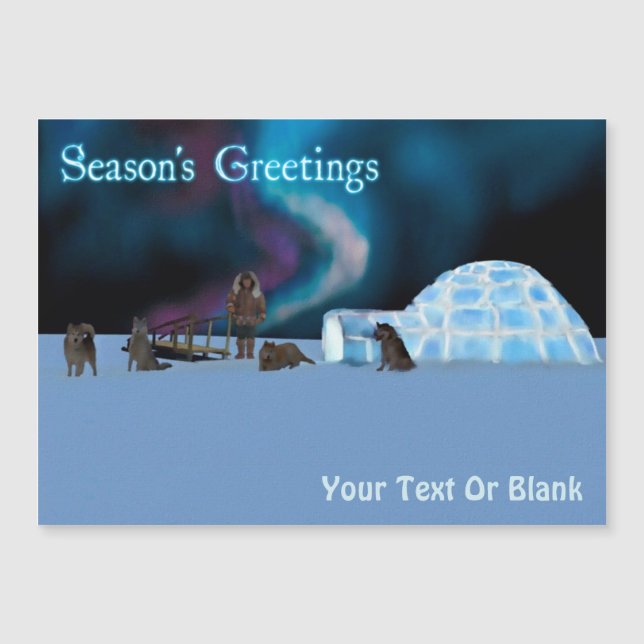 Navidades del Norte lejano - Saludos de temporada (Anverso)