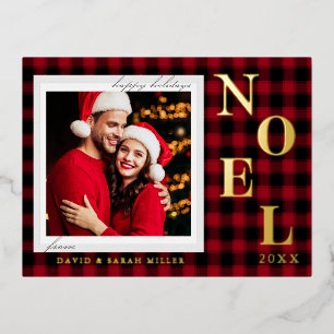 Navidades del patrón de la placa roja festiva Noel
