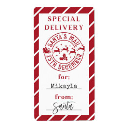 Navidades Del Pegatina Santa Gift