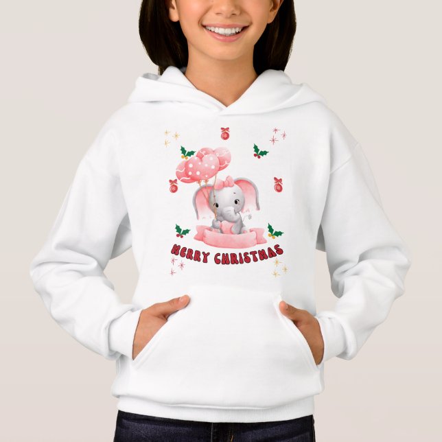 Navidades del personalizado Baby Elephant Chica (Anverso)
