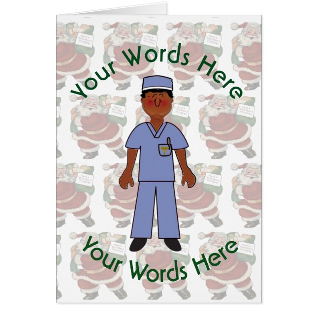 Navidades del Personalizado del Médica del hombre  (Frente)