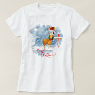 Navidades del Polo Norte adoran a llama graciosa