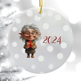 Navidades del profesorado Ornamento cerámico Elf