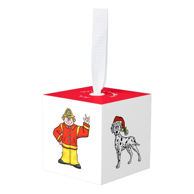 Navidades del Servicio de Bomberos Buque Ornamento (Anverso en perspectiva)