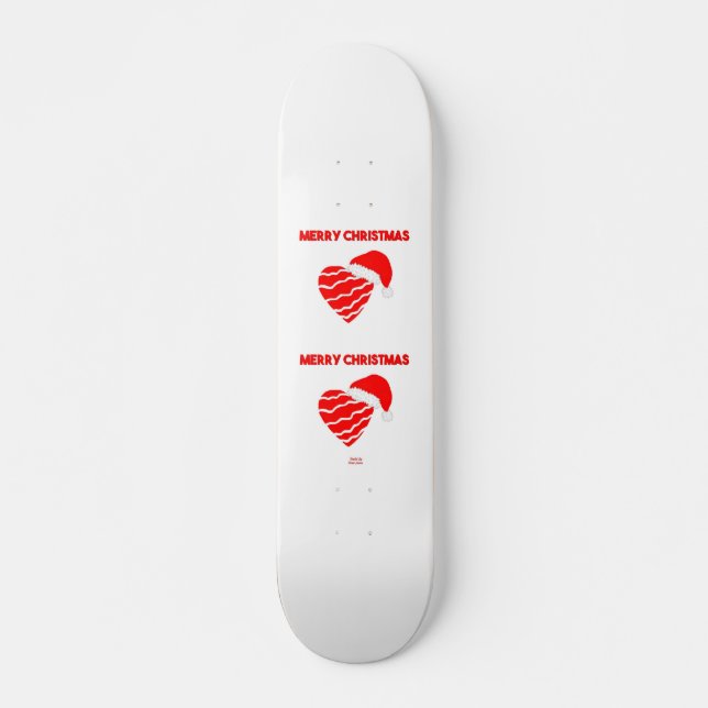 Navidades del Skateboard Santa Heart (Anverso )