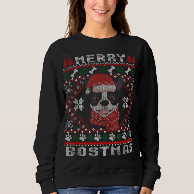 Navidades del terror de Boston Santa Ugly Sweater  (Anverso)