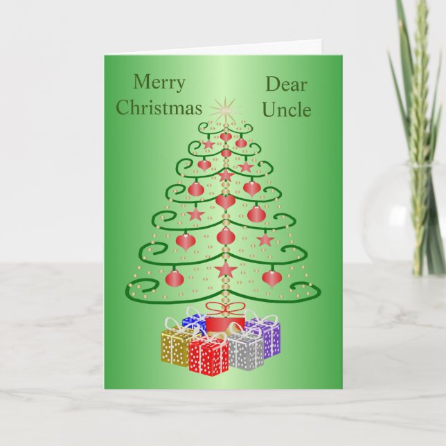 Navidades del tío del diseño del árbol de Navidad (Anverso)