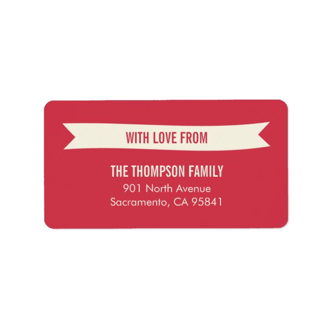 Navidades Desean Etiquetas De Dirección (Frente)