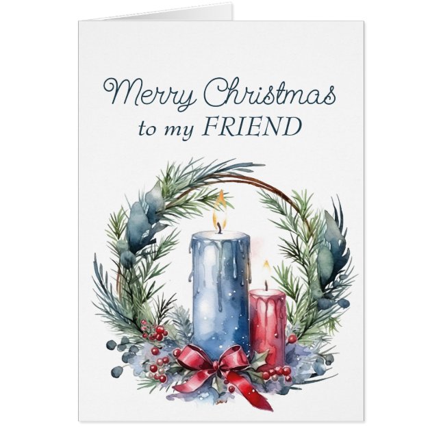 Navidades desean la guerra de velas de tu amigo (Frente)