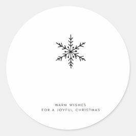Navidades desean Pegatinas con copos de nieve
