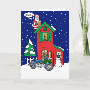 Navidades Desean Tarjeta De Motocicleta De Gear4ge