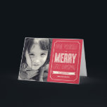 Navidades desean tarjeta fotográfica navideña<br><div class="desc">Celebre la temporada con esta moderna y elegante tarjeta de vacaciones de Berry Berry Sweet.</div>