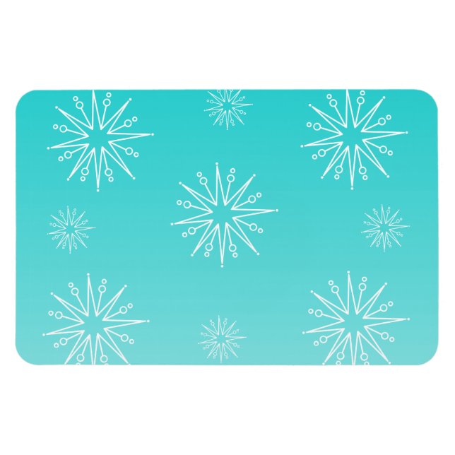 Navidades deslumbrantes, imanes flexi, Aqua (Horizontal)