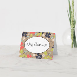 Navidades dibujados a mano Poinsettia Marina Blanc