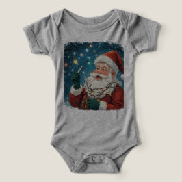 Navidades diseñan Santa con luces