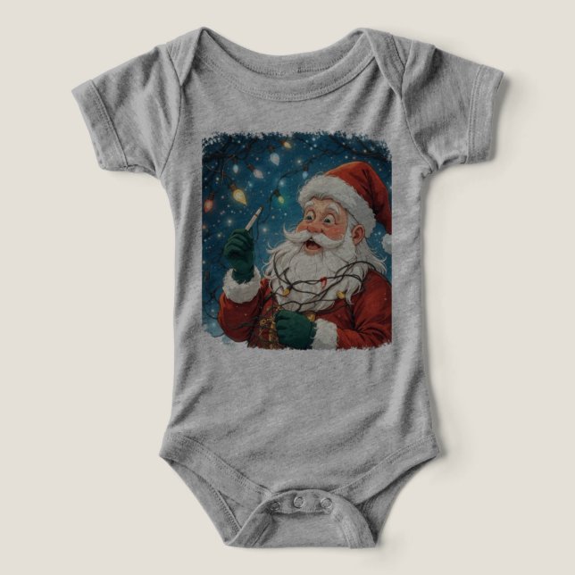 Navidades diseñan Santa con luces (Diseño delantero )