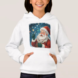 Navidades diseñan Santa con luces