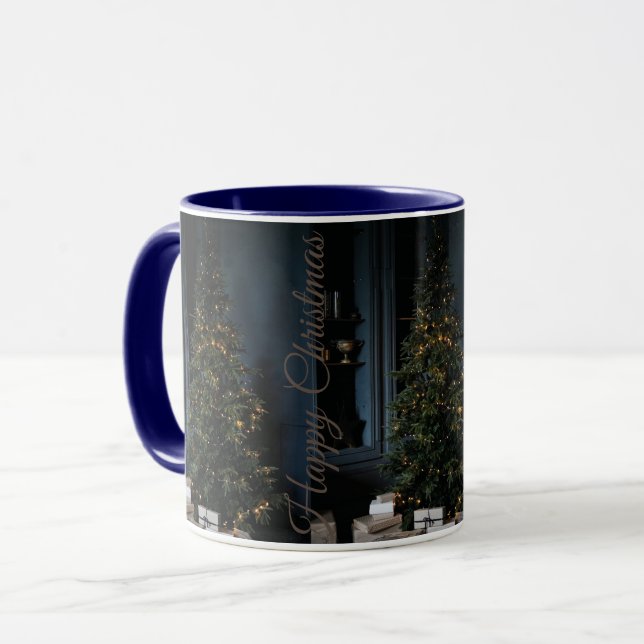 Navidades diseñan tazas de café blancas (Anverso izquierdo)