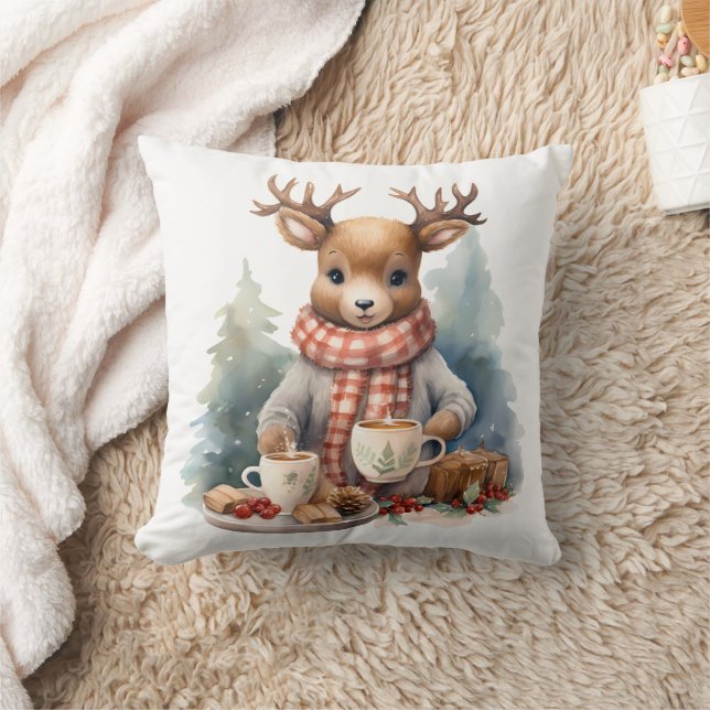 Navidades diseño rústico vintage de almohada de ti (Manta)