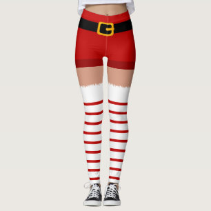 Navidades disfraces de Santa Claus Leggings