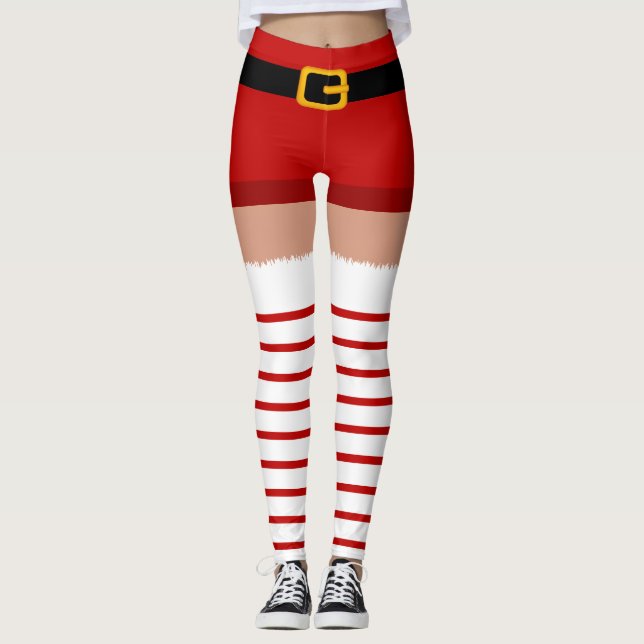 Navidades disfraces de Santa Claus Leggings (Anverso)