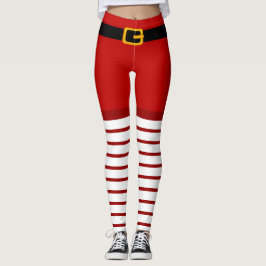 Navidades disfraces de Santa Claus Leggings