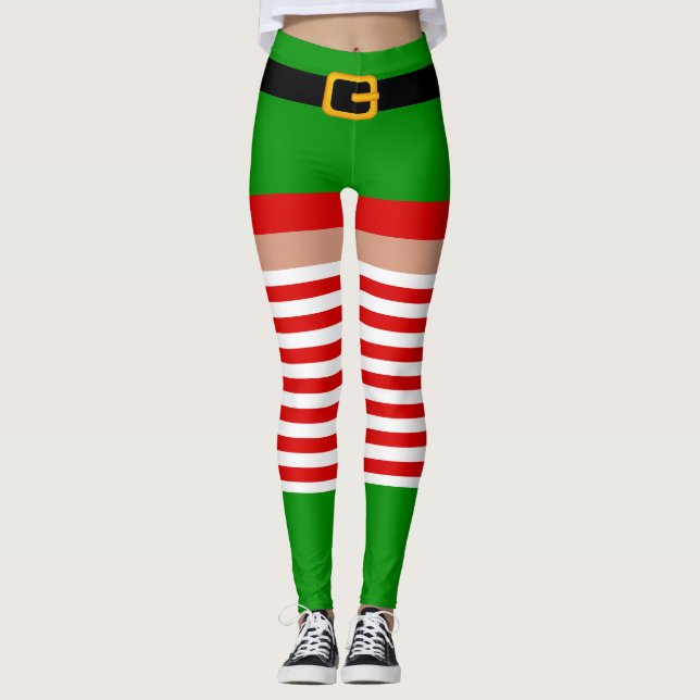 Navidades disfraz elf Leggings (Anverso)